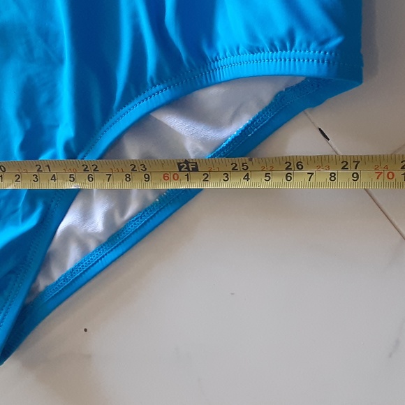 🆕️ Jantzen NWT Turquoise One Piece Swimsuit Size 10 - Picture 13 of 16